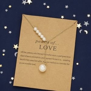 New pearls of love 16" with extension necklace